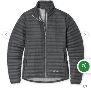 Stio Black Down Pinion Sweater Puffer Jacket - Size M